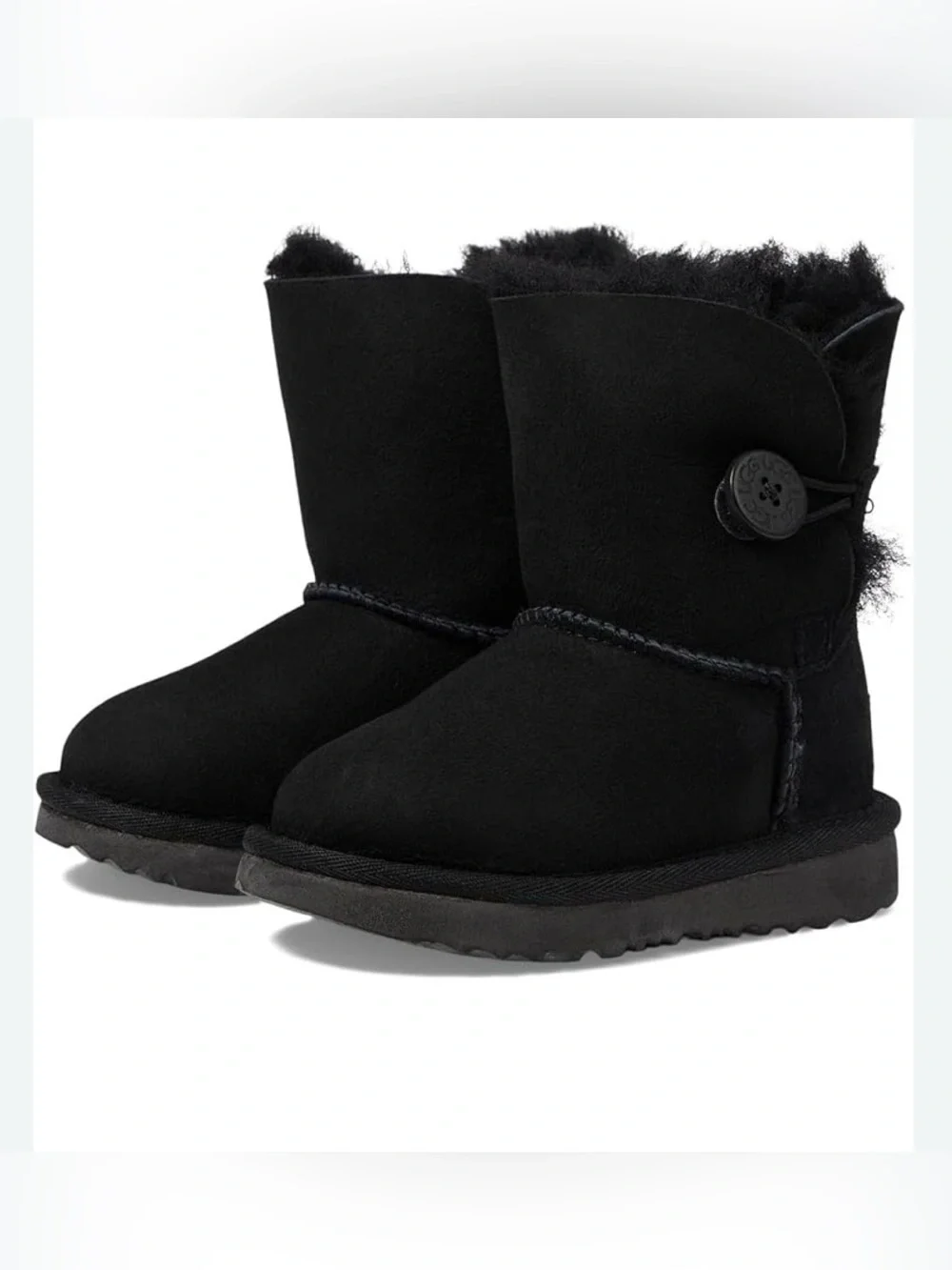 UGG Kids Bailey Button II Boots in Black